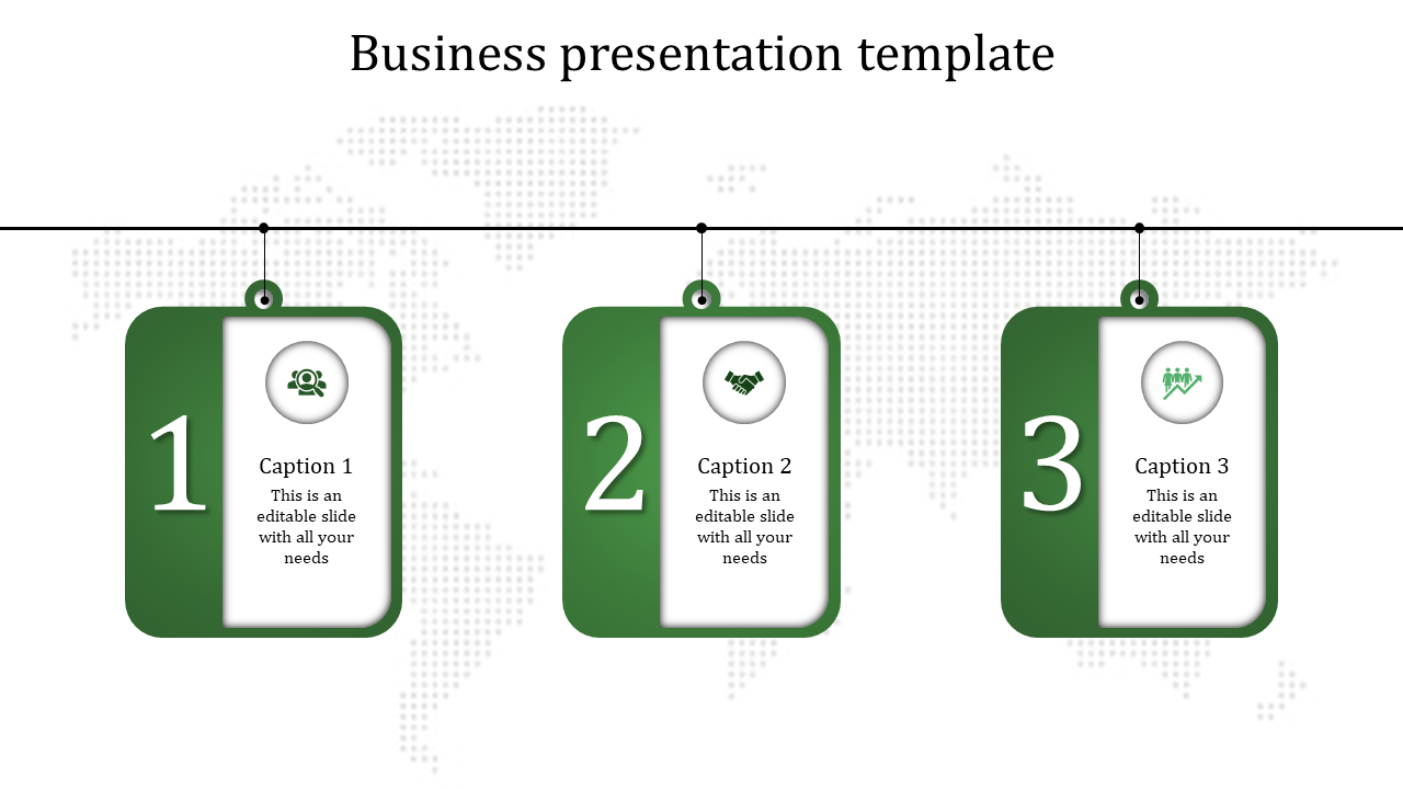 Innovative Business Presentation PowerPoint and Google Slides with Three Nodes